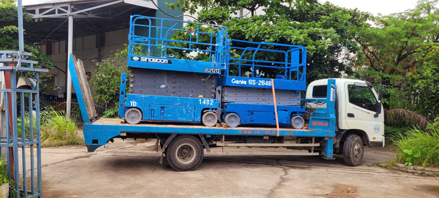Công ty TNHH đầu tư công nghệ Minh Quân – Dịch vụ cho thuê xe nâng người tại Vĩnh Phúc…