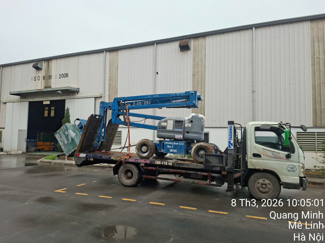 Công ty TNHH đầu tư công nghệ Minh Quân – Dịch vụ cho thuê xe nâng người tại Vĩnh Phúc…