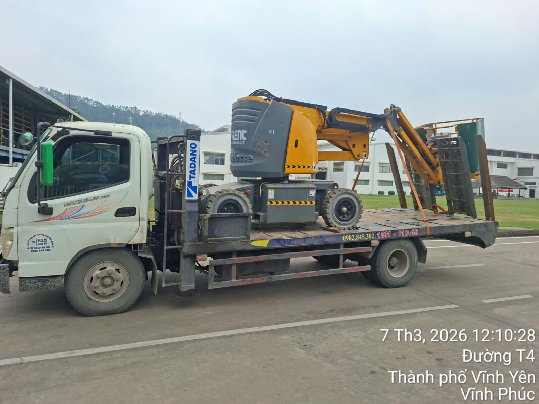 Công ty TNHH đầu tư công nghệ Minh Quân – Dịch vụ cho thuê xe nâng người tại Vĩnh Phúc…
