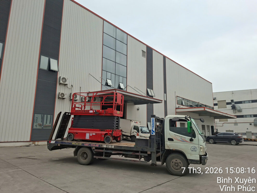 Công ty TNHH đầu tư công nghệ Minh Quân – Dịch vụ cho thuê xe nâng người tại Vĩnh Phúc…